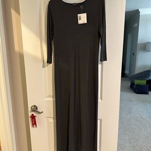 Elegant Gray Maxi Dress